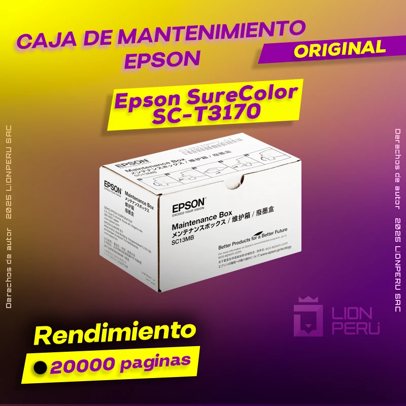 Caja de Mantenimiento SC-T3170 Epson SureColor Original